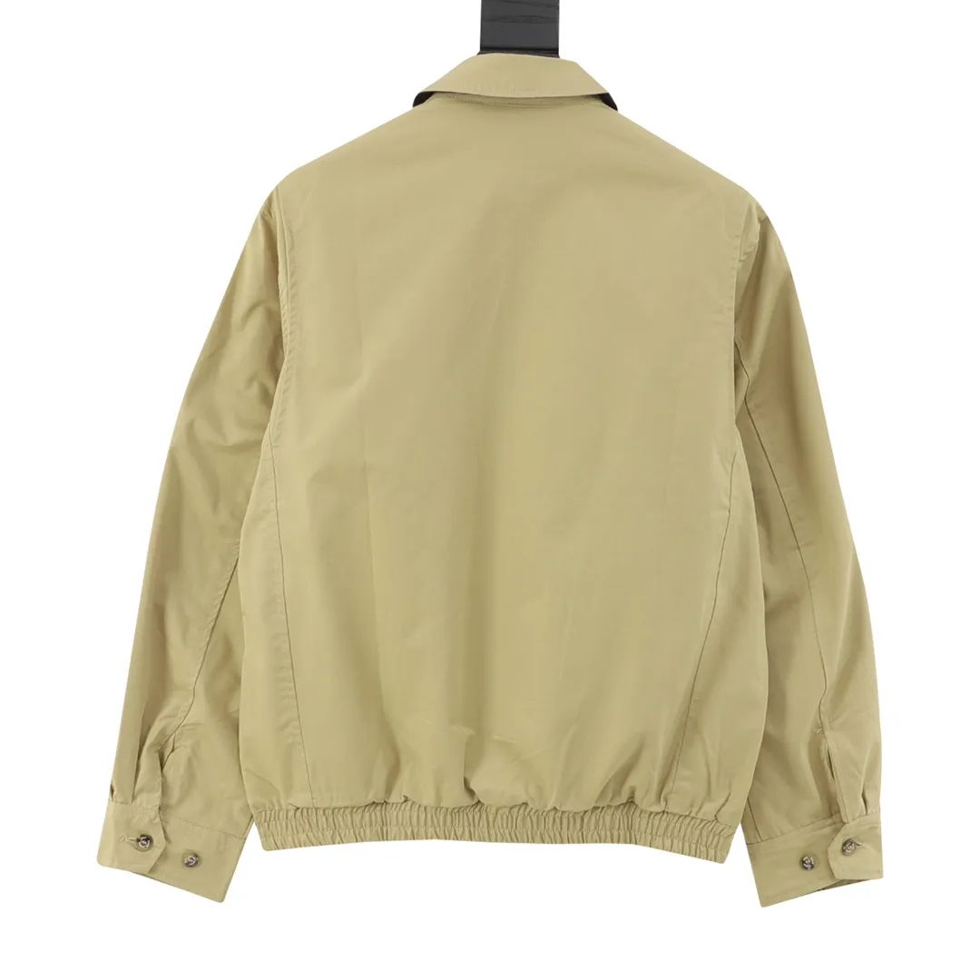 🅿️620 Ralph Lauren/Ralph Lauren R25 classic unisex old cadre zipper jacket, the same style as Yi Mengling. Item number: RL12168. Recommended by many fashion bloggers. The Harrington jacket's lapel zipper windproof design perfectly blends casual style and street trend elements, making it very suitable for neutral wear. The fabric texture of the jacket is excellent and comfortable to wear. It is a very versatile and trendy jacket. Original development, 100% pure cotton fabric, exquisite embroidery, evergreen style for all seasons, feel free to buy it, retro will never go out of style!  Size: S-XL